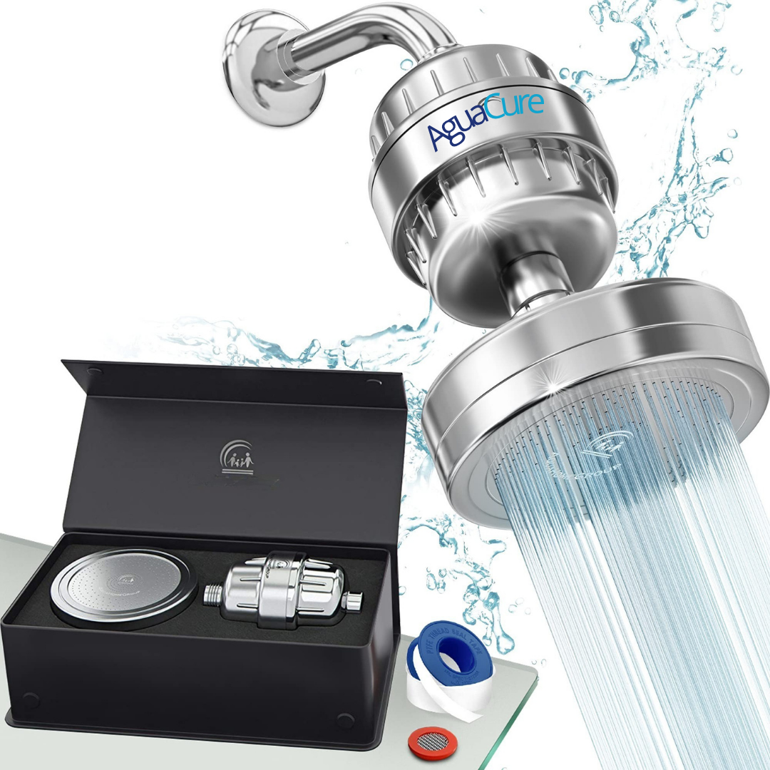 AguaCure HydroShower™ – Filtro de Regadera con 20 Etapas de Filtración