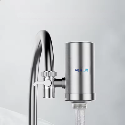 AguaCure NanoFilter™ Filtro Purificador de Agua de Acero Inoxidable